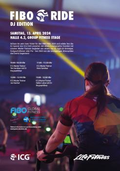 13.04.2024 - Pure Emotion Ride in Köln powered by FIBO & ICG®, Einzelticket SAMSTAG - inkl. FIBO Eintritt