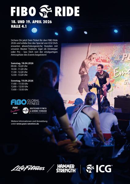 18.04.2026 - Pure Emotion Ride in Köln powered by FIBO & ICG®, Einzelticket SAMSTAG - inkl. FIBO Eintritt